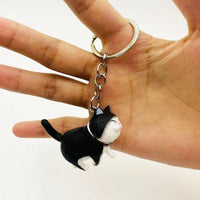 Happy Strides Walking Kitty Keychain