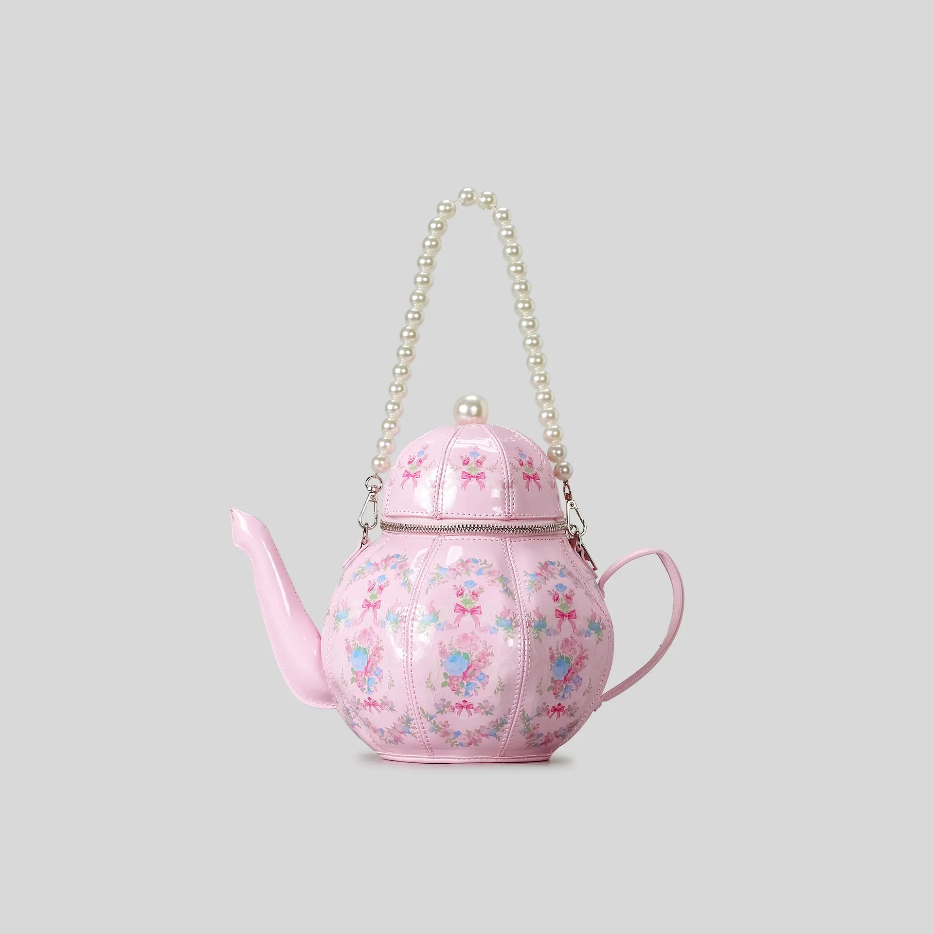 Berry-Sweet Victorian Teapot Premium Crossbody Bag