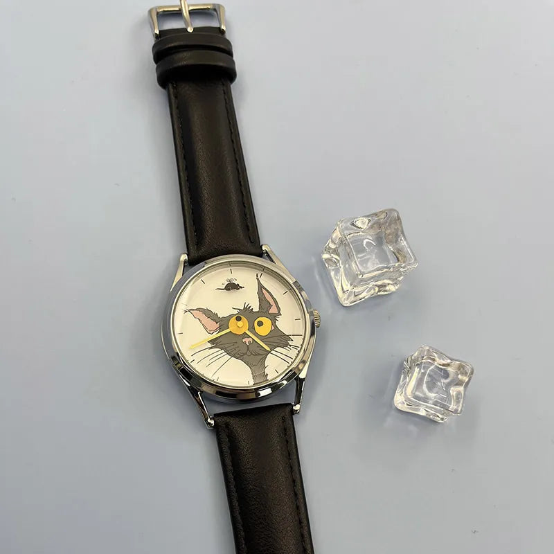 Eye Chaser Joker Cat Analog Watch