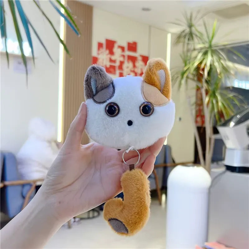 Stretchy Tail Cat Plush Keychain