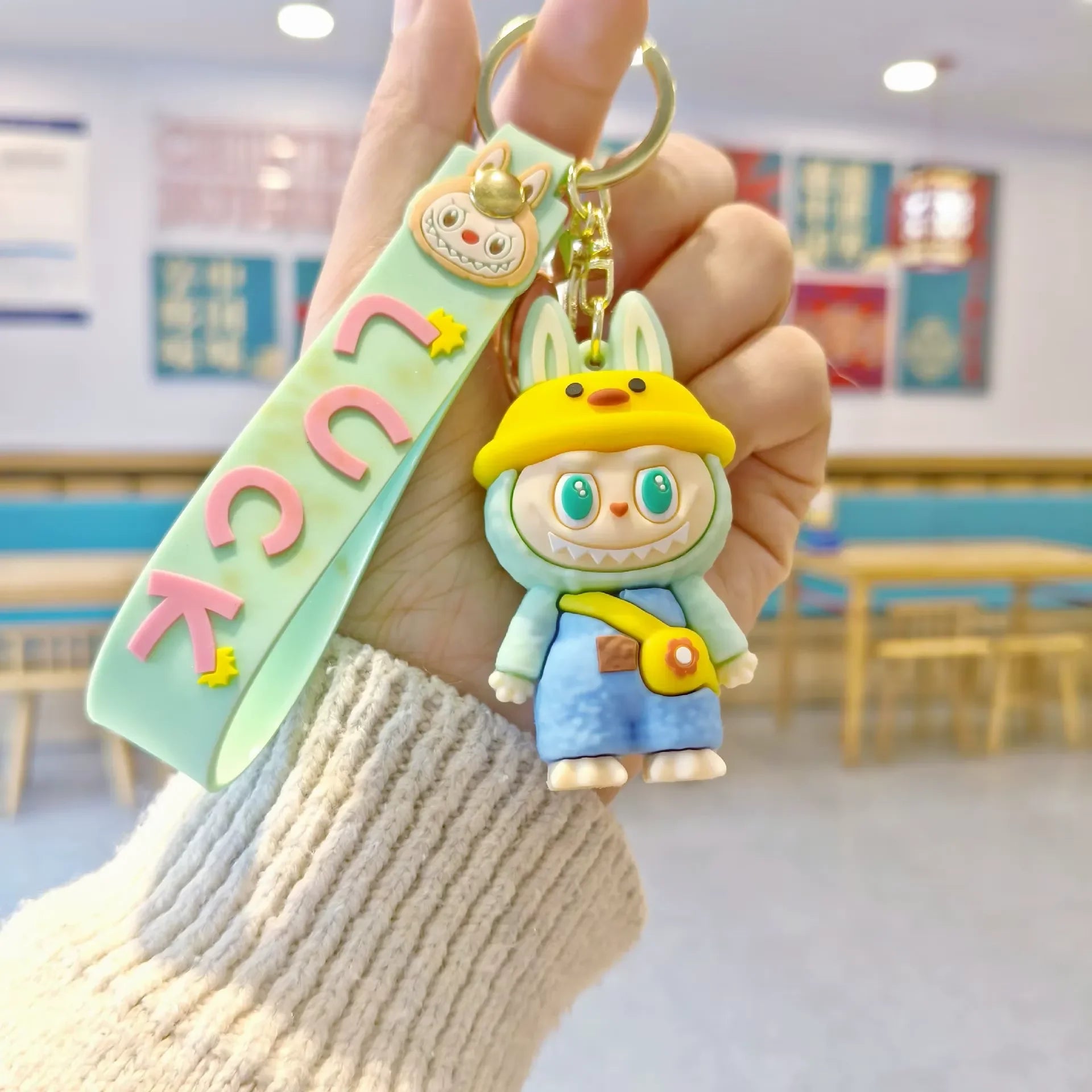 Blessed Luck Labubu 3D Keychain