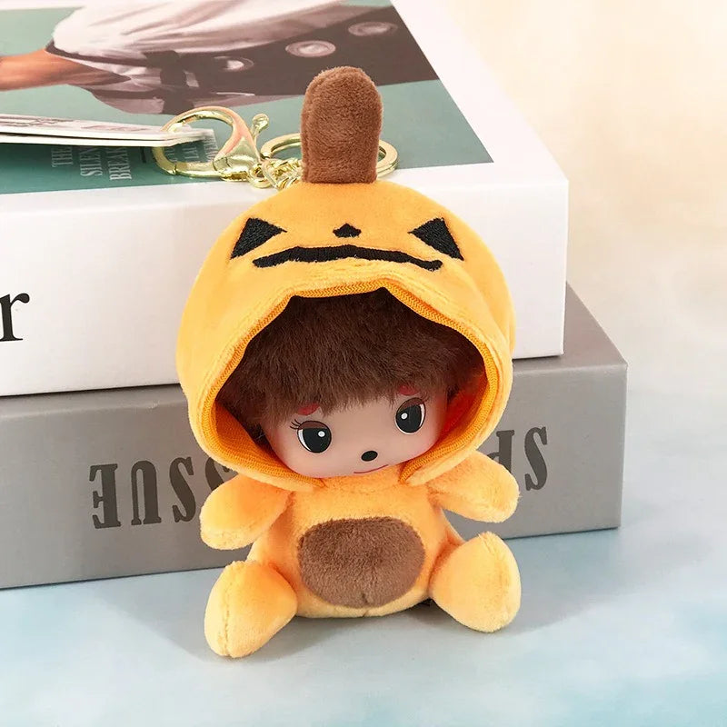 Monchhichi Menagerie Hooded Plush Keychain
