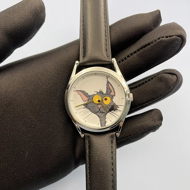 Eye Chaser Joker Cat Analog Watch