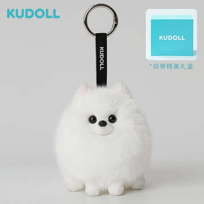 KUDOLL Luxury Pomeranian Plush Keychain