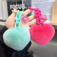 Velvet Heart Premium Plush Keychain