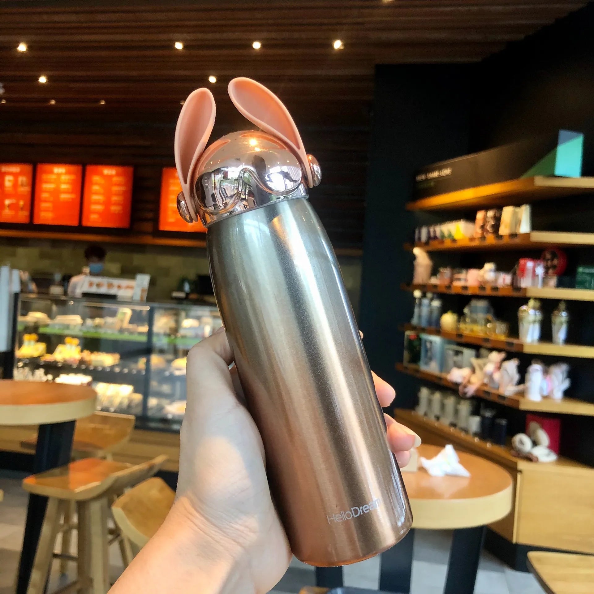 Hello Dream Stitch Ears Insulated Bottle (500 ml)