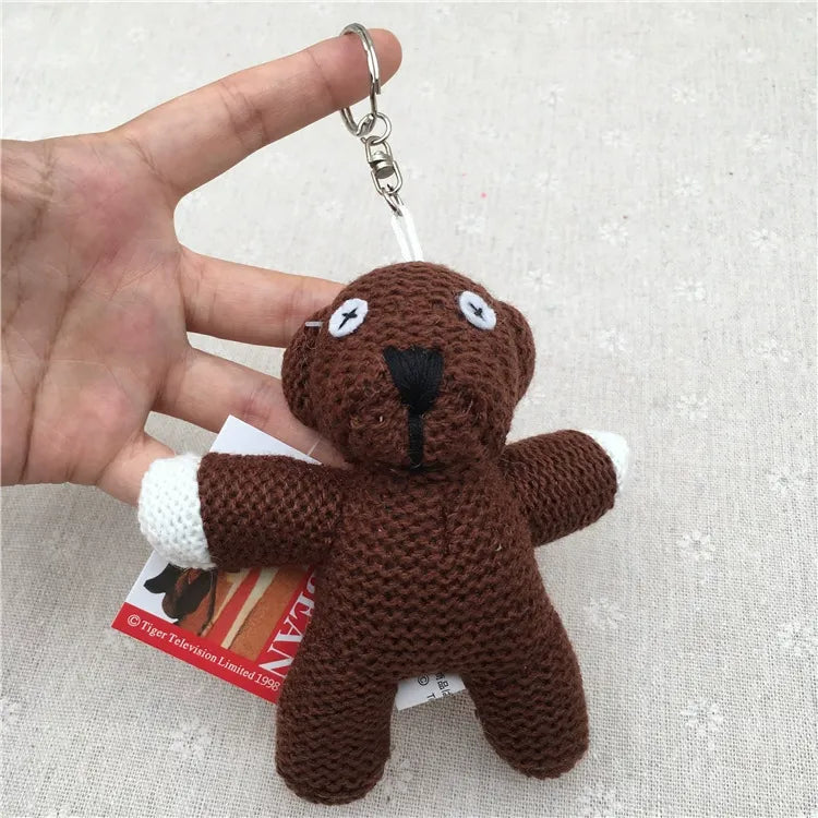 Mr. Bean Knitted Teddy Plush Keychain