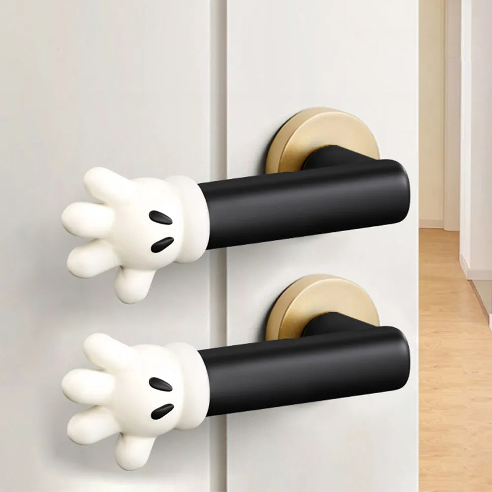 Mickey Hands Anti-Collision Door Handle Cover