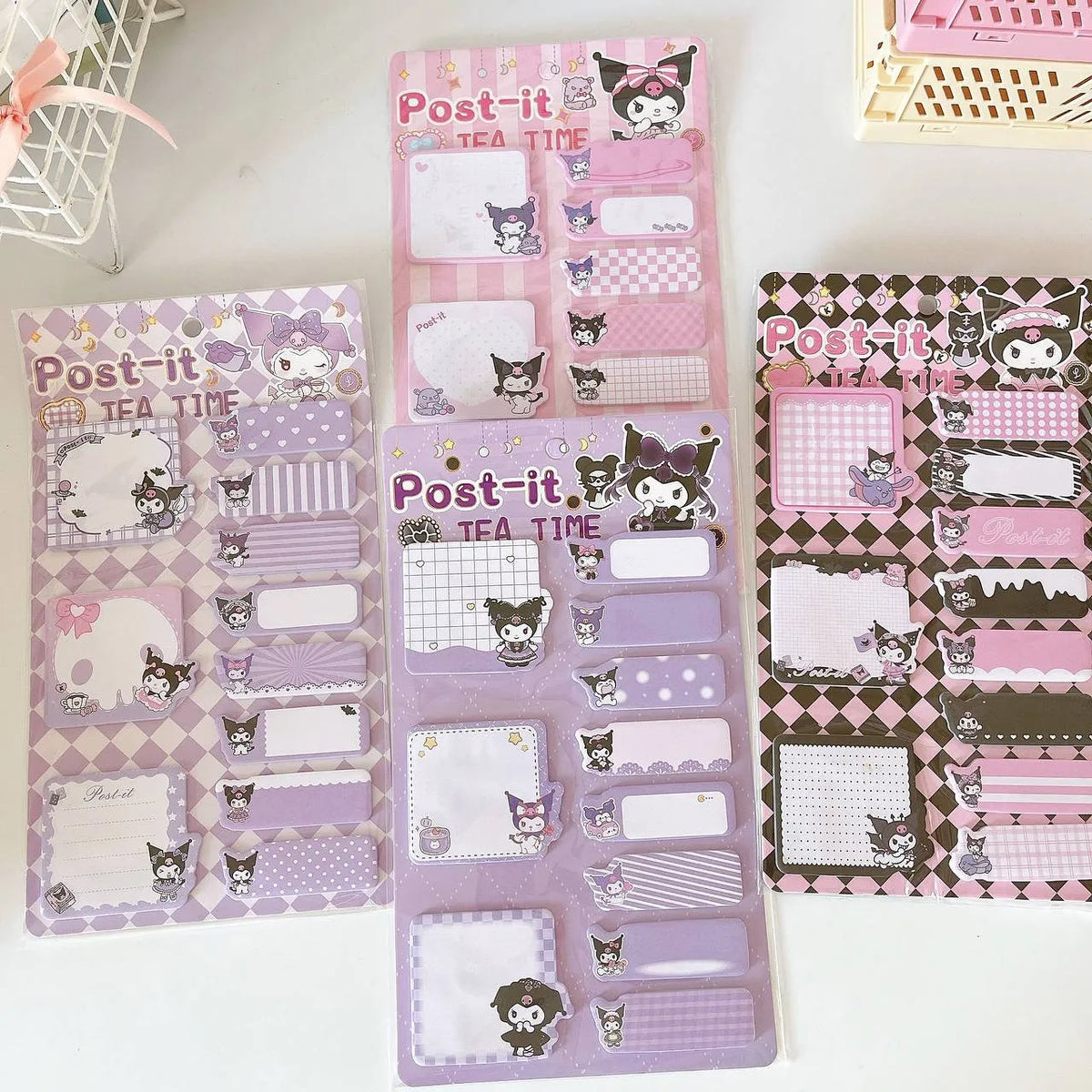 Kuromi Tea Time Multi-Tab Sticky Notes