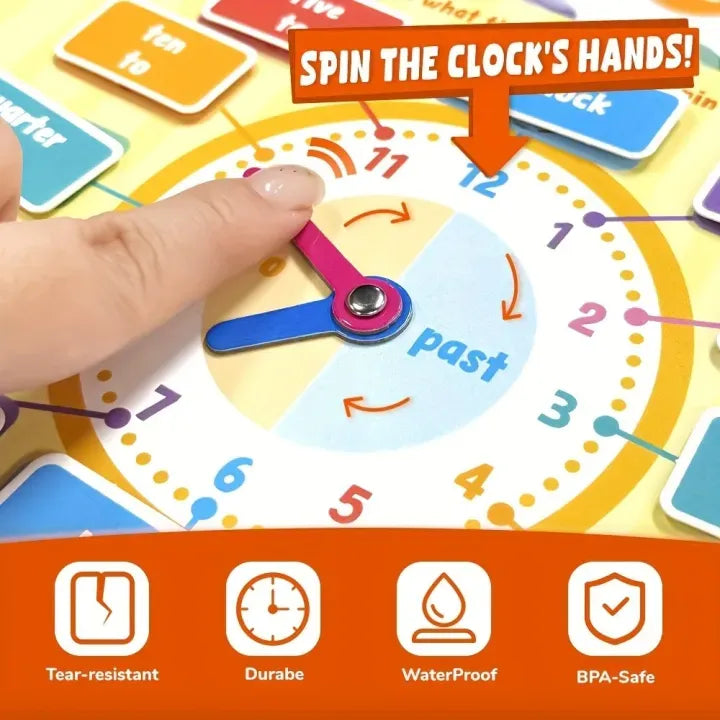 Learning & Fun 6-in-1 Interactive Montessori Busy Book