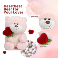 Sweetheart Rose Hug Teddy Bear (35 cm)