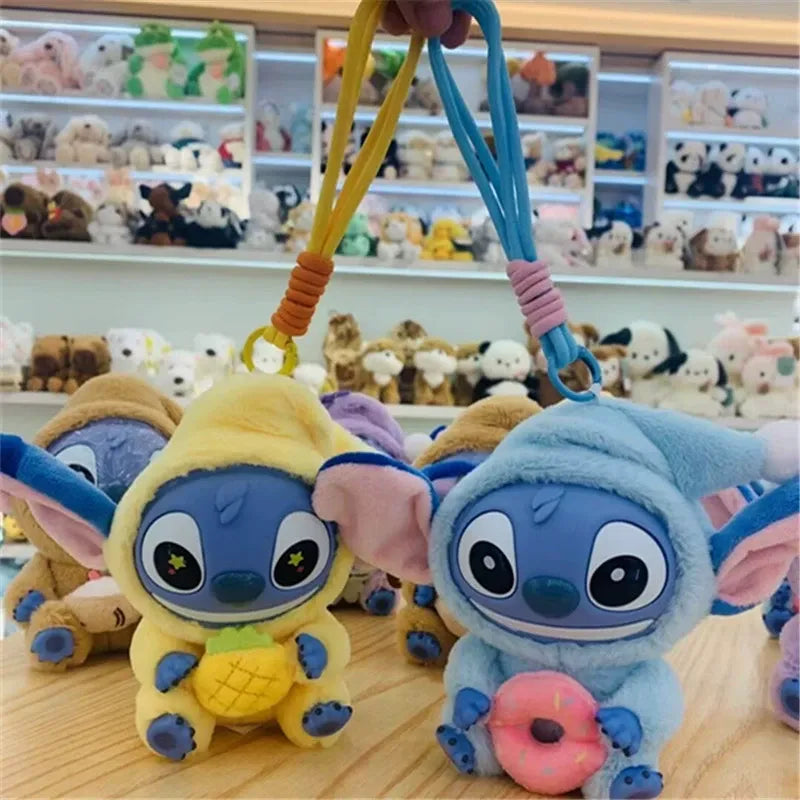 Cosmic Alien Snack Attack Plush Keychain