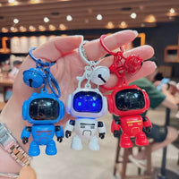 Pocket Protector LED Voice Robot Keychain