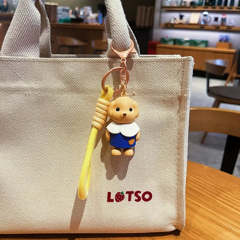 Forest Poodle Charming Loop Keychain
