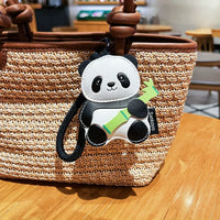 Bamboo Buddy Leather Panda Keychain