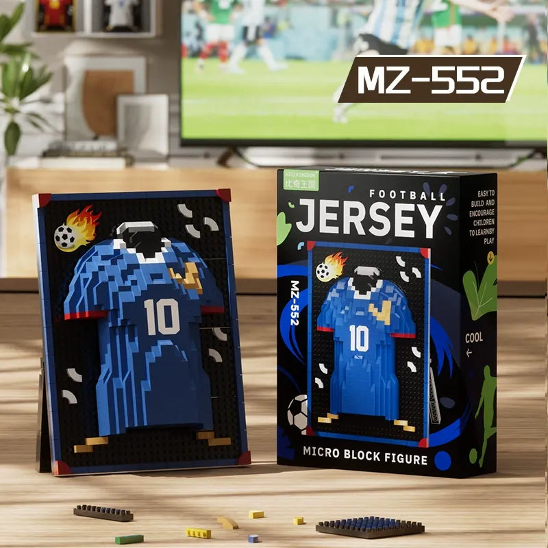 World Cup Legends Micro-Particle Football Jersey Building Blocks