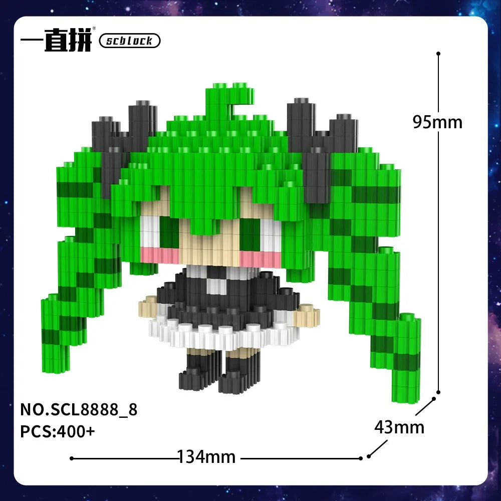Hatsune Miku Digital Diva SCL8888 3D Chibi Blocks
