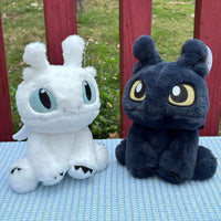 Night & Light Fury Dragon Duo Plush (22 cm)