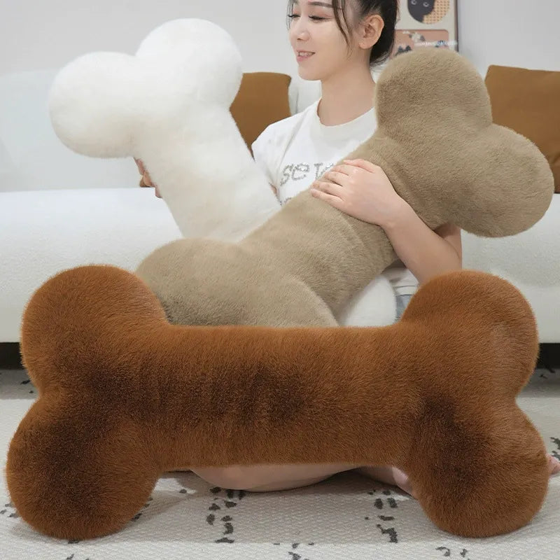 Nordic Dog Bone Plush Pillow