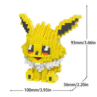 Eevee Evolutions 3D Elemental Micro Building Blocks