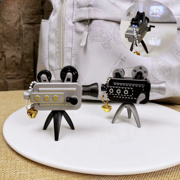 Retro Movie Camera Projector Keychain