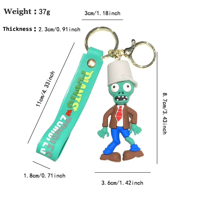 Quirky Plants vs Zombies 3D Keychain