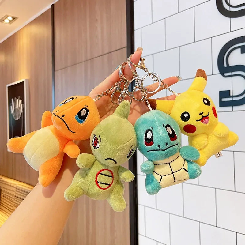 Pokemon Starter Team Plush Keychain