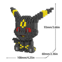 Eevee Evolutions 3D Elemental Micro Building Blocks