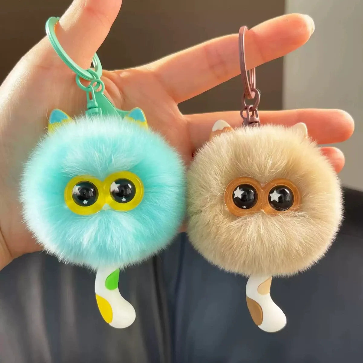 Star-Eyed Kitten Luxe Plush Keychain