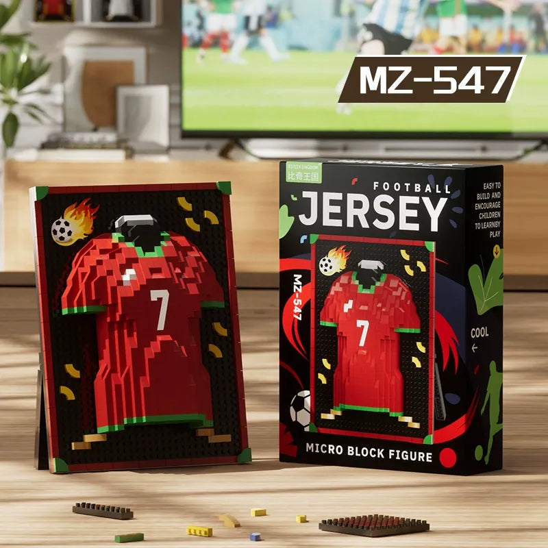World Cup Legends Micro-Particle Football Jersey Building Blocks