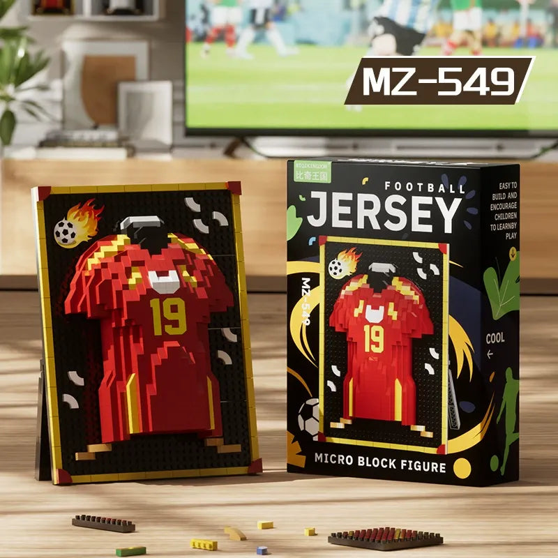 World Cup Legends Micro-Particle Football Jersey Building Blocks