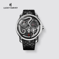 Lucky Harvey Master Series Kinetic Green Snake Automatic Mechanical Watch