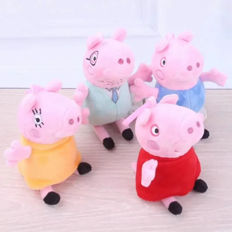 Peppa Pig & Family Plush Keychain
