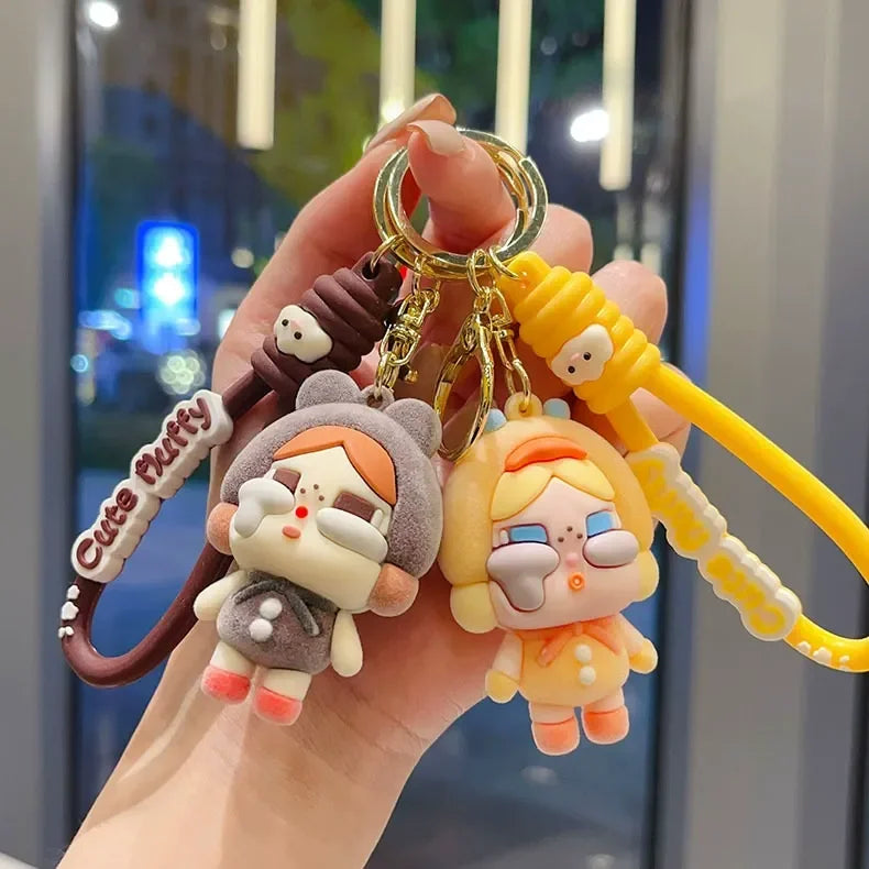 Crybaby Drama Drop Flocking Keychain