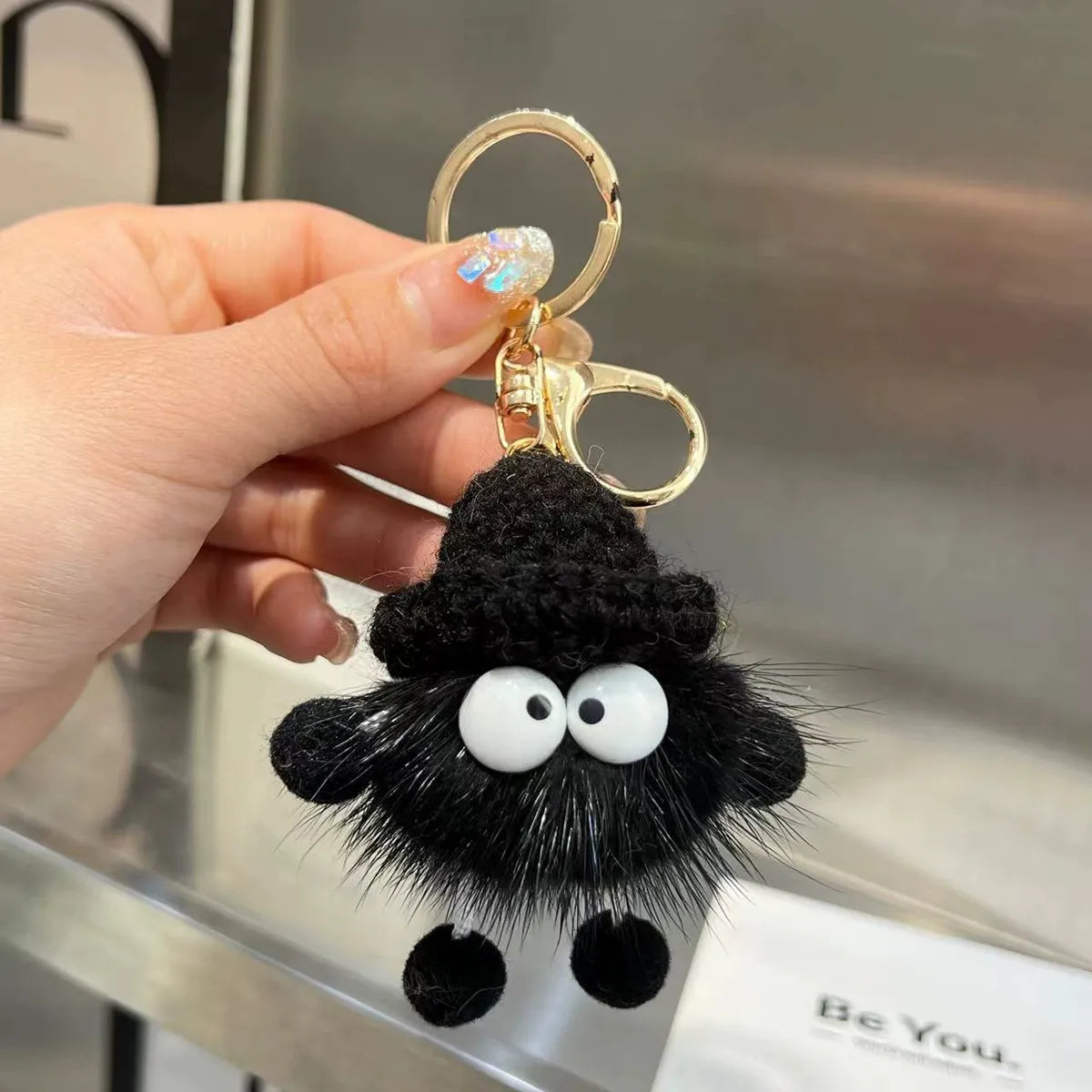 Soot Sprite Snuggles Plush Keychain