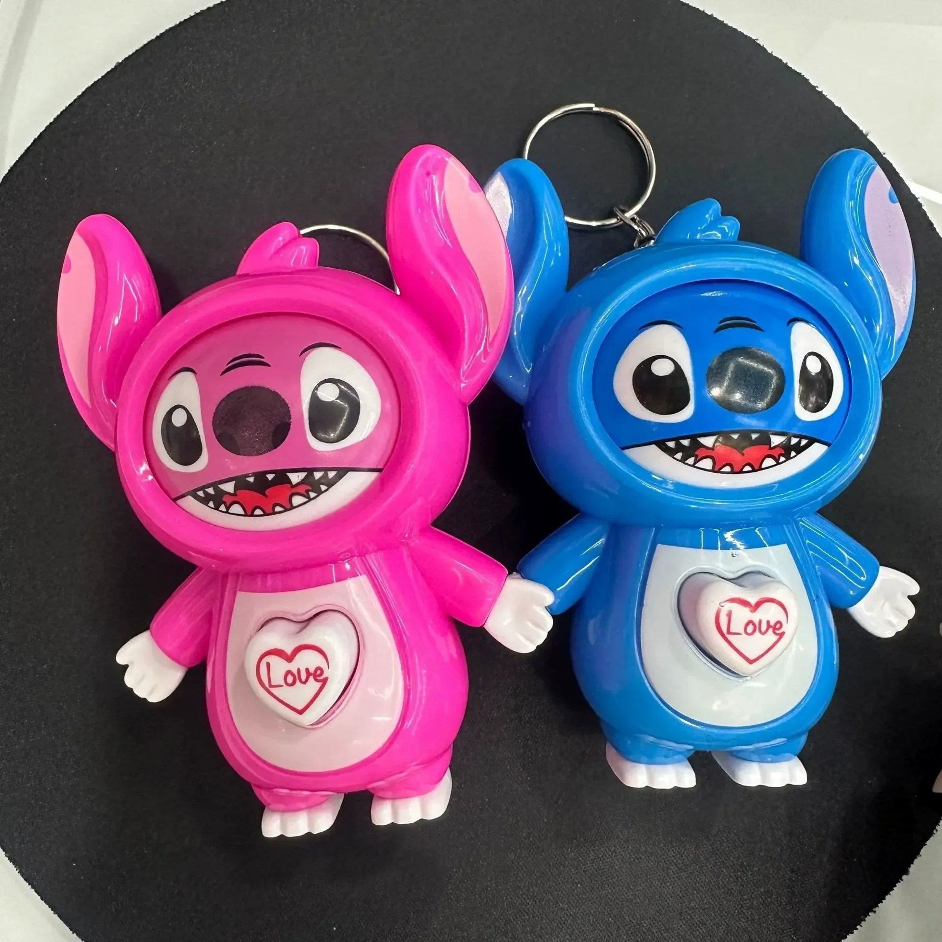 Stitch & Angel Mood Swings Keychain