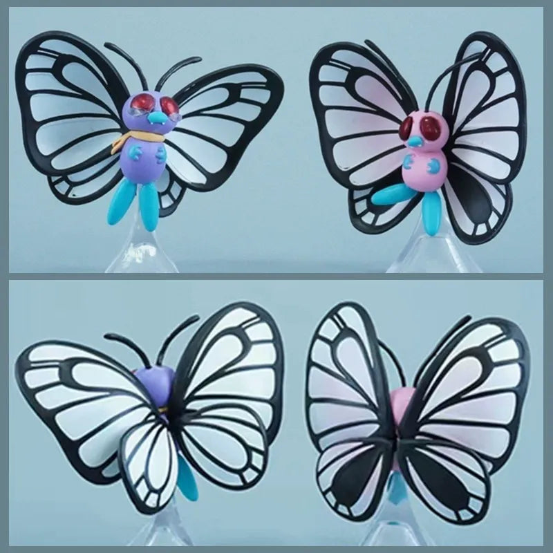 Standard & Pink Shiny Butterfree Figures
