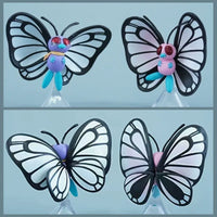 Standard & Pink Shiny Butterfree Figures