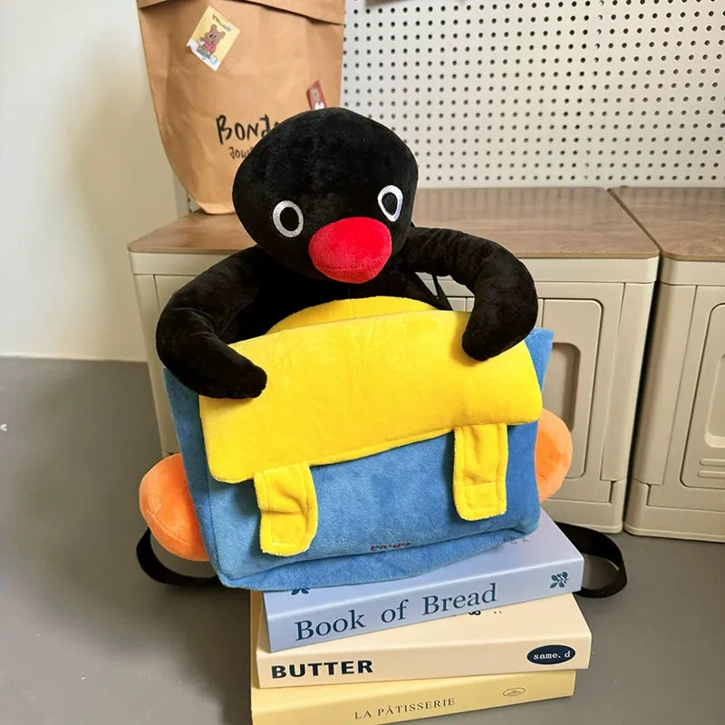 Fuzzy Pingu Pal Plush Backpack