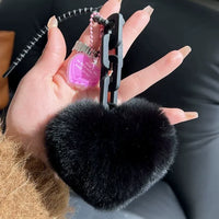 Velvet Heart Premium Plush Keychain