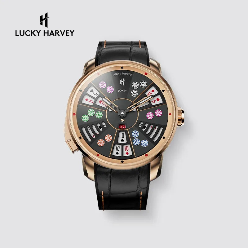 Lucky Harvey Three Kings Poker Kinetic Mechanical Watch