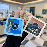 Rhythm Pulse Musical Record Keychain