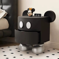 Vintage Mickey Dual Drawer Matte Charcoal Cabinet