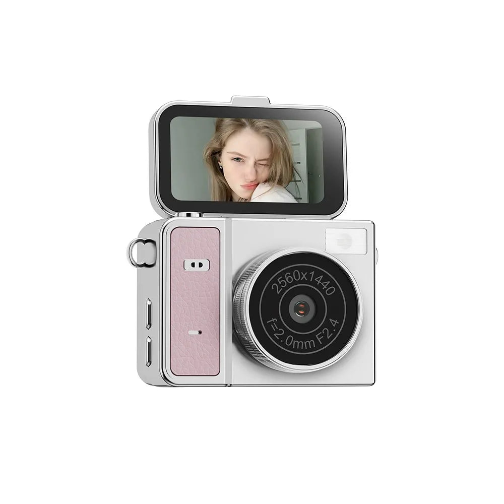Retro Mini 4K Flip-Screen Camera