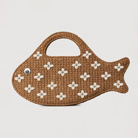 Marina-Chic Polka Fish Summer Handle Bag