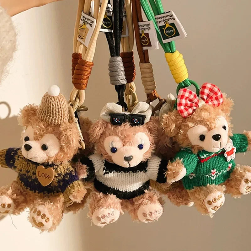 Duffy Bear Sweater Season Plush Keychain