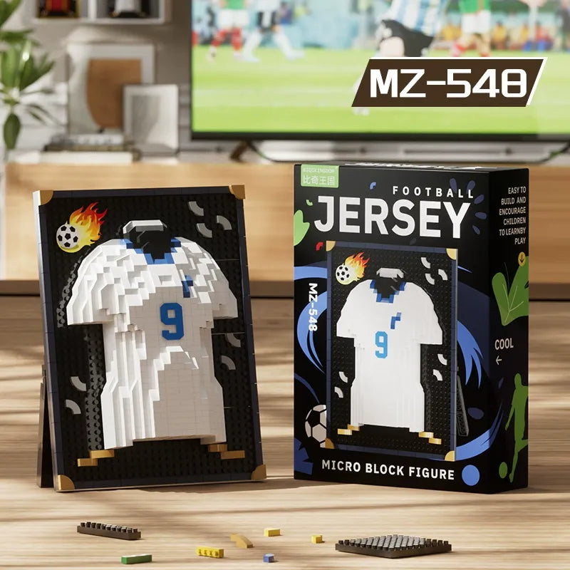 World Cup Legends Micro-Particle Football Jersey Building Blocks