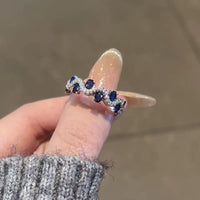 Aegean Currents Water Ripple Open Ring