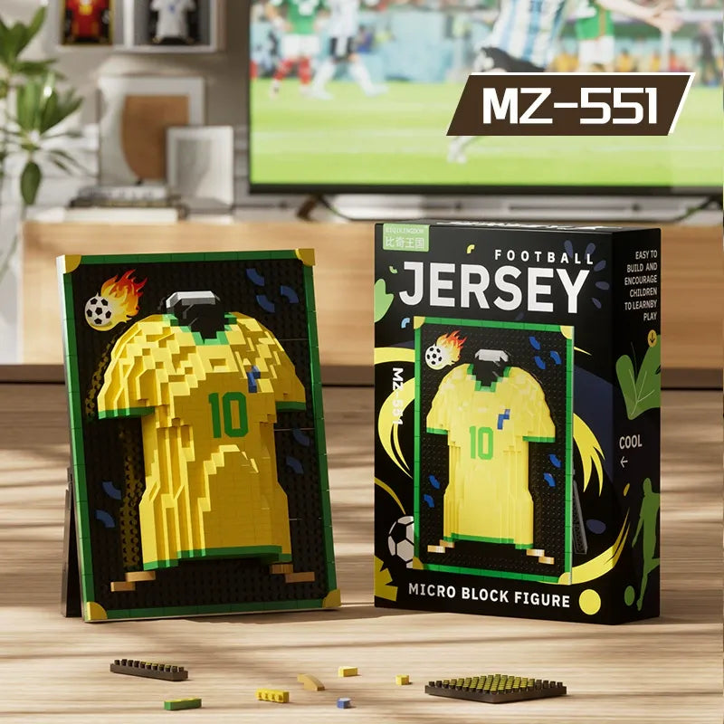 World Cup Legends Micro-Particle Football Jersey Building Blocks
