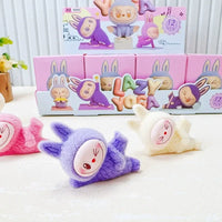 Labubu Mini Lazy Yoga Flocked Blind Box